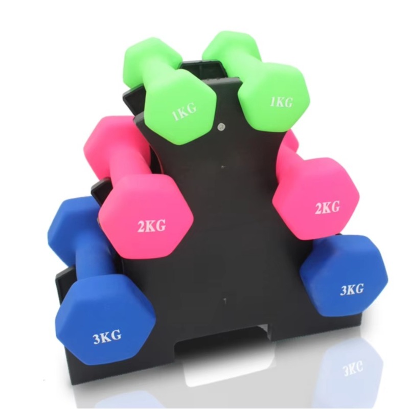 Home Gym Training - Rak Penyimpanan Dumbbell 3 Tingkat Perlengkapan