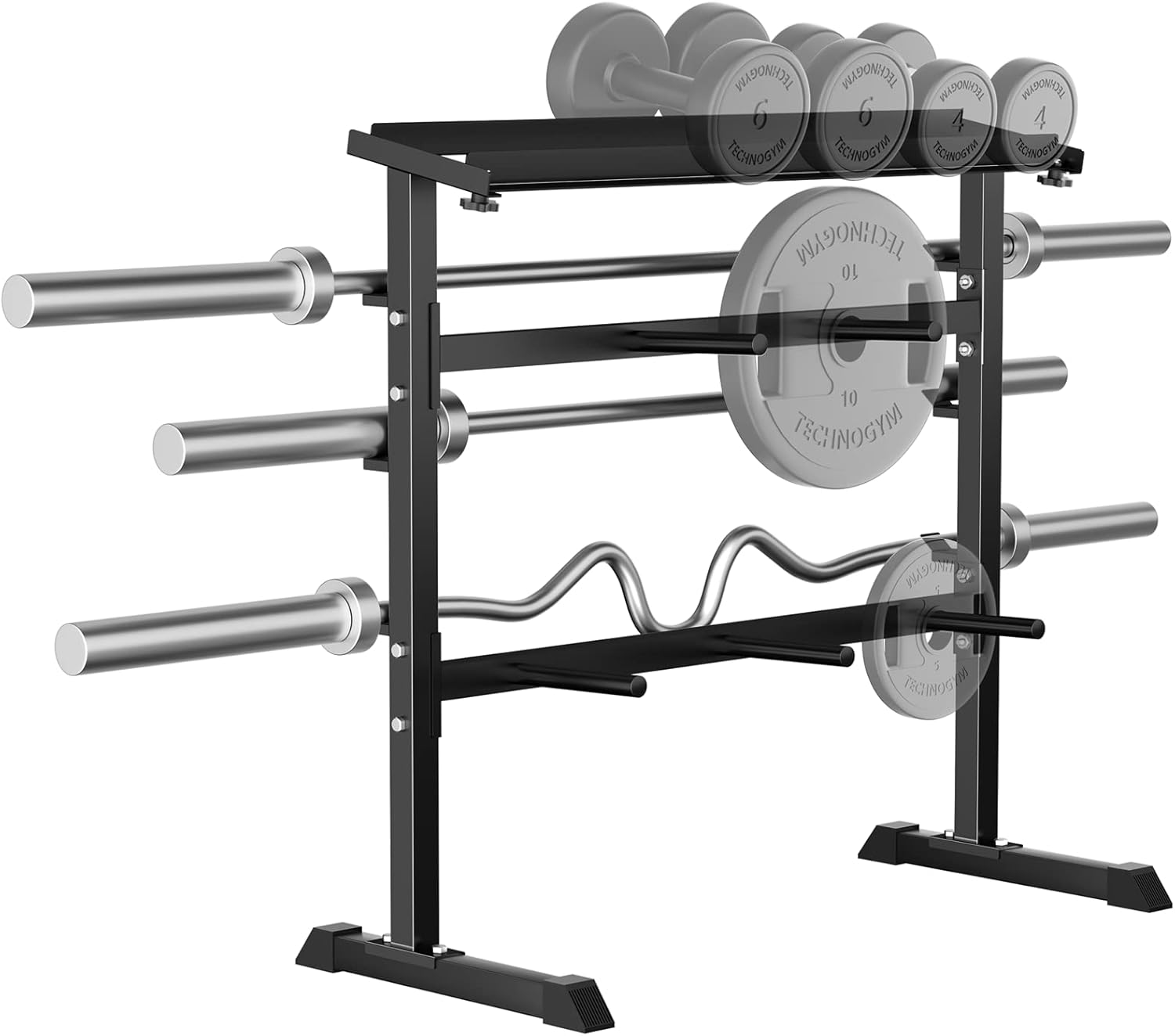 Home Gym Training - Rak Penyimpanan Beban Latihan Kekuatan Gym