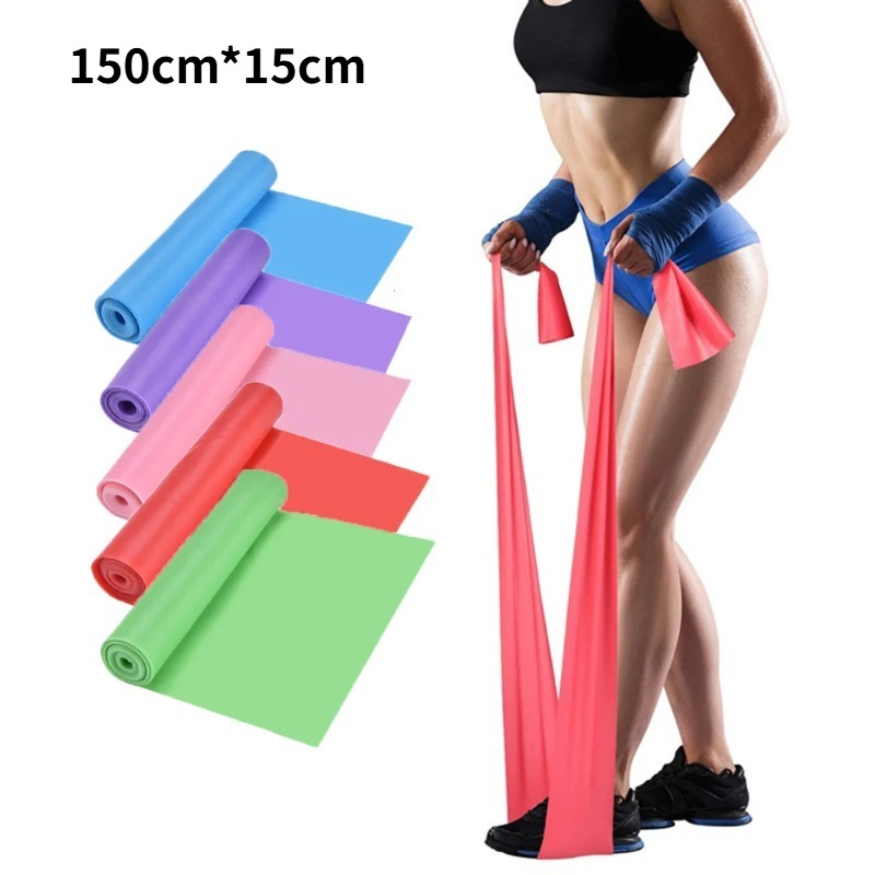 Home Gym Resistance - Pita Latihan Lateks Alami, Pita Elastis