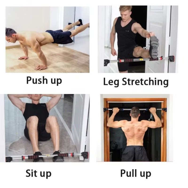 Home Gym Pull Up Bar - Bar Pull-Up Horizontal Baja yang Dapat