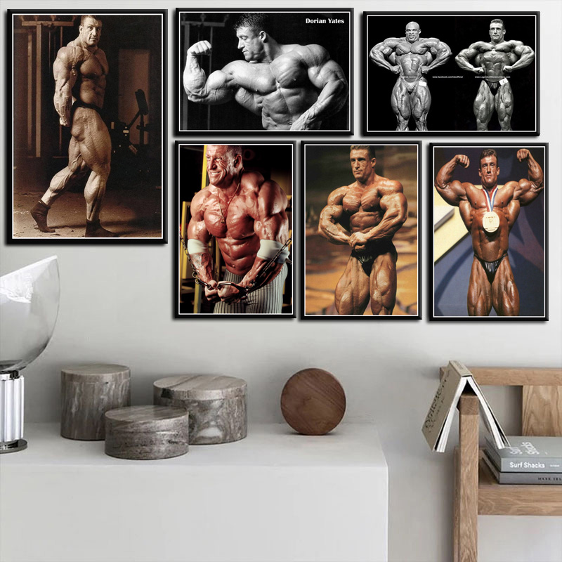 Home Gym On Wall - Dorian yaes pria otot GYM binaraga