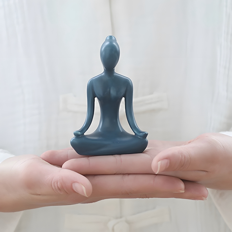 Biru Zen Abstrak Yoga Pose Per - Home Gym Zen ulasan dan harga