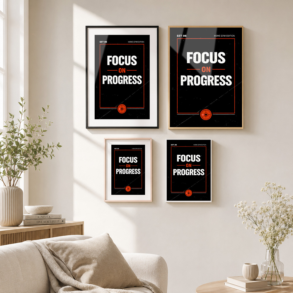 Fokus Pada Kemajuan, Motivasi  - Home Gym On Wall ulasan dan harga