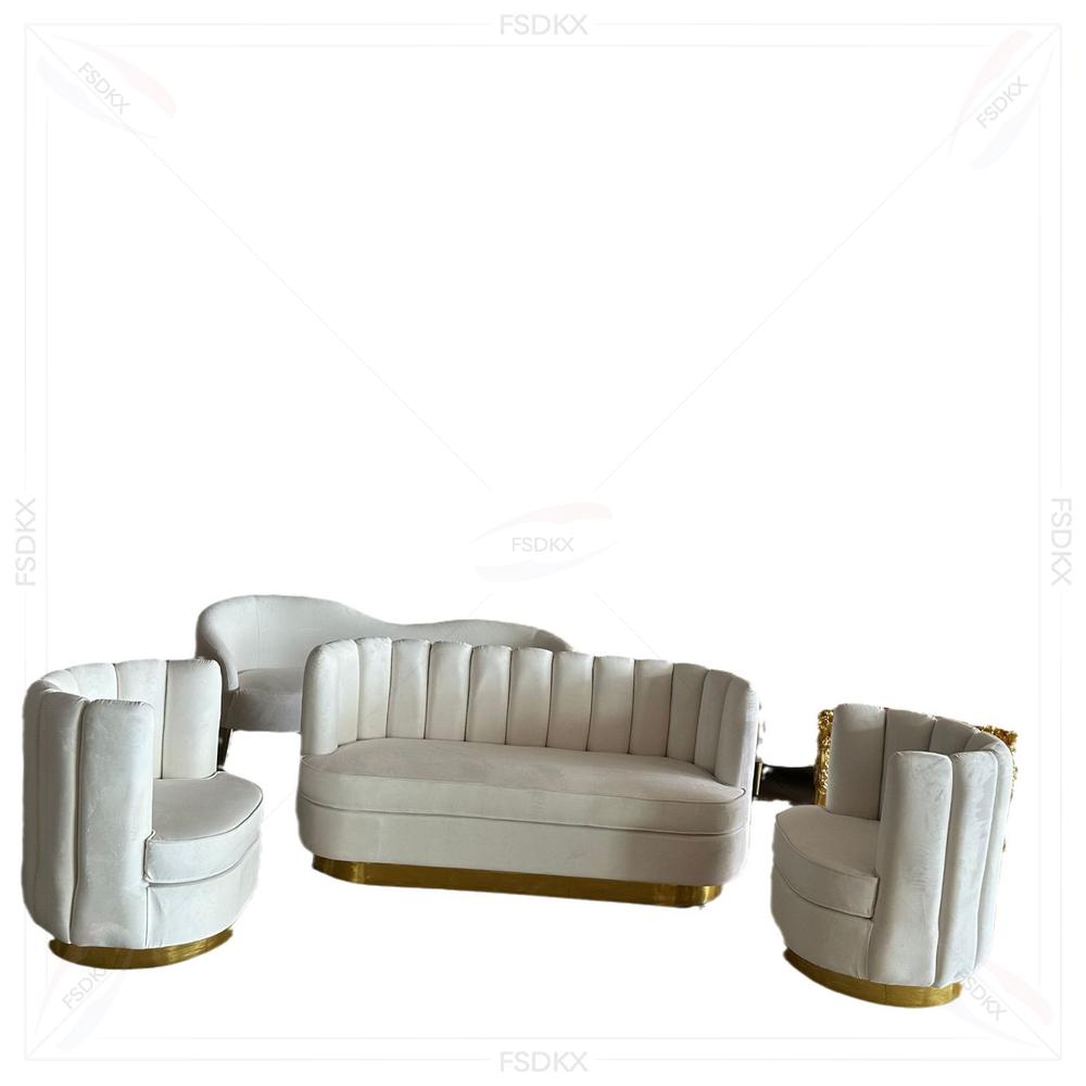 Set Sofa Modular Beludru Mewah - Home Gym Gold ulasan dan harga