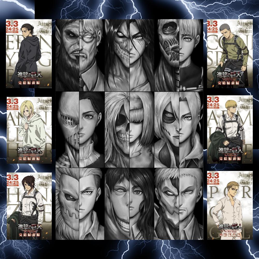 Poster Anime A-Attack on Titan - Home Gym On Wall ulasan dan harga