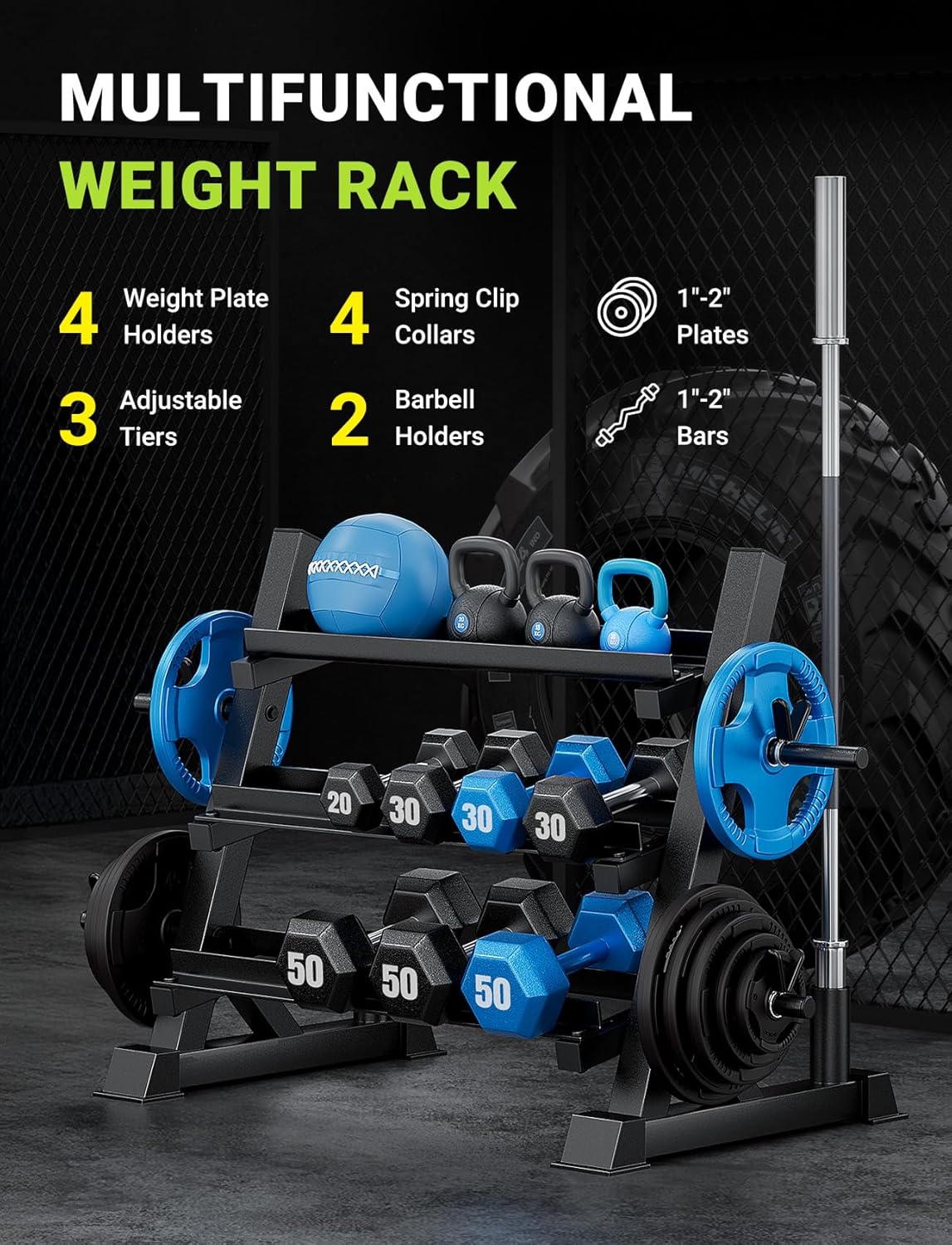 Rak Dumbbell 3 Tingkat, Dapat  - Home Gym Training ulasan dan harga