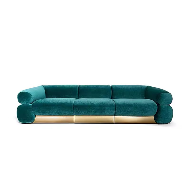 Set Sofa Modular Beludru Mewah - Home Gym Gold ulasan dan harga