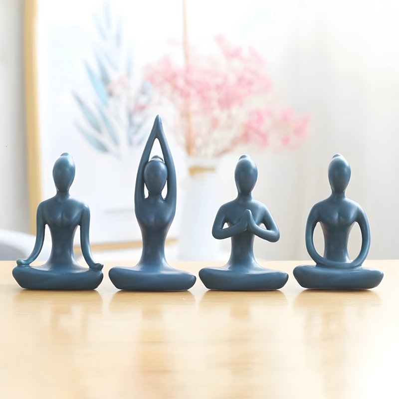 Abstrak Yoga Pose Zen keramik  - Home Gym Zen ulasan dan harga