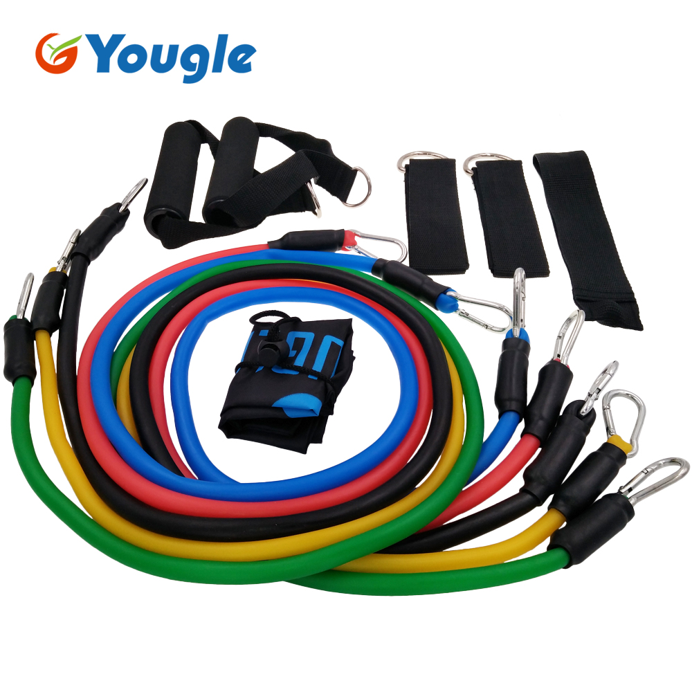YOUGLE 11 Buah/Set Tali Tarik  - Home Gym Resistance ulasan dan harga