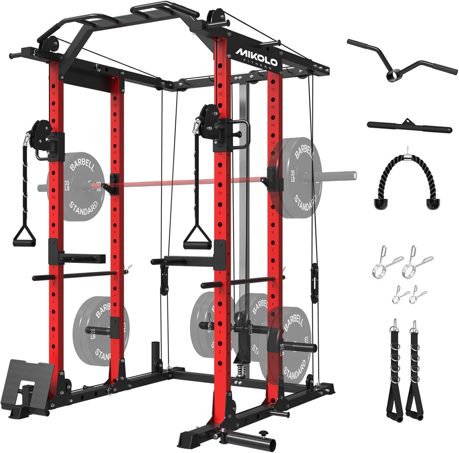 Power Cage dengan Sistem Cable - Home Gym Lat Pulldown ulasan dan harga