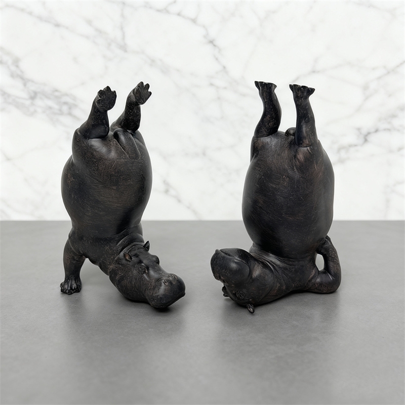 Patung Resin Yoga Hippo Pose Z - Home Gym Zen ulasan dan harga