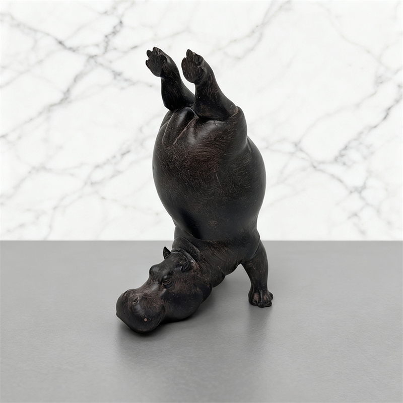 Patung Resin Yoga Hippo Pose Z - Home Gym Zen ulasan dan harga
