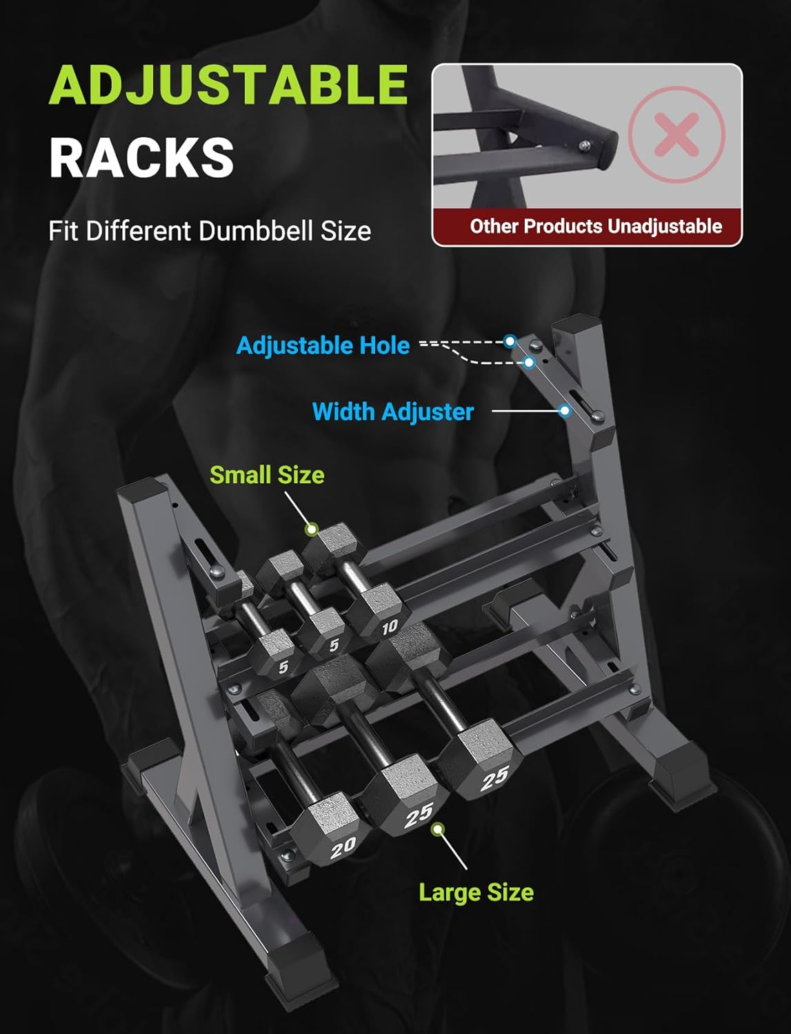 Rak Dumbbell Home Gym, 3 & 5 T - Home Gym Training ulasan dan harga
